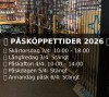 Öppettider påsk